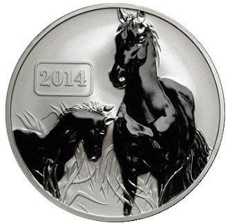托克勞 紀念幣 2014 馬年生肖銀幣 原廠