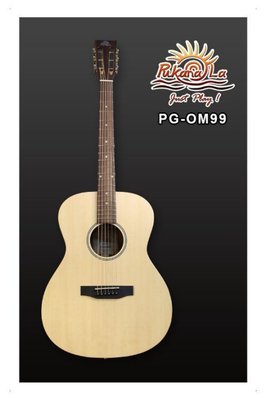 【老羊樂器店】PukanaLa PG-OM99 全單板 民謠吉他 超高CP值