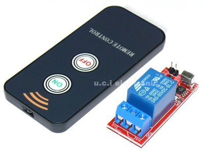 【UCI電子】(E-14) 5V紅外遙控繼電器模組/2鍵紅外遙控器+接收模組/紅外遙控控制模組