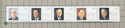 【郵卡庫2/名人】澳洲1994年SC1380，二戰期間的首相 5全，原膠未貼新票 SP7992