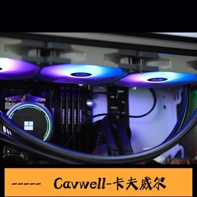 Cavwell-電腦分體水冷泵箱一體式水泵水箱VA液晶屏溫顯可調方向PUBFS6WX-可開統編