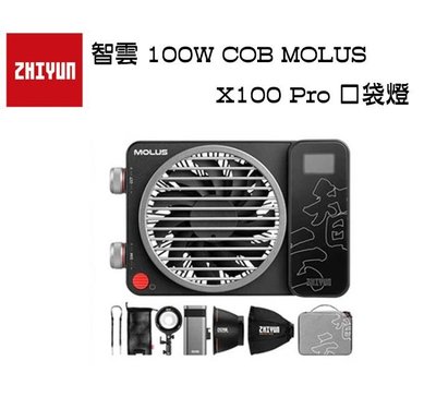 E電匠倉 ZHIYUN 智雲 100W COB MOLUS X100 Pro 專業版套裝 LED持續燈 補光燈 雙色溫