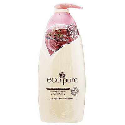 ecopure rose 韓國 天然玫瑰 沐浴精 760ML另有身體乳