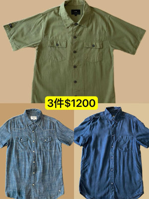 現金價3件$1200 專櫃品牌 雨傘牌 Arnold Palmer Life8 H&M 男裝 男裝 休閒短袖襯衫 S M