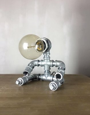 【曙muse】工業風檯燈 水管桌燈 baby機器人造型檯燈 loft 工業風 咖啡廳 民宿 餐廳 住家