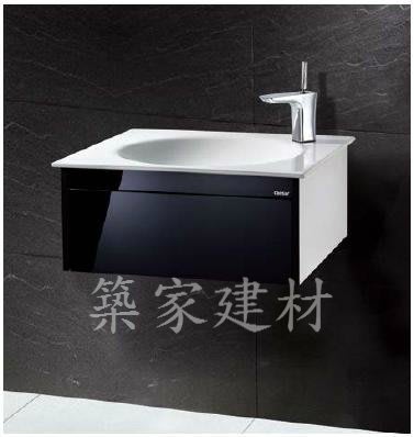 【AT磁磚店鋪】CAESAR 凱撒衛浴 LF5038A/BT420C 一體瓷盆浴櫃組 黑色時尚 60公分 歡迎來電詢問