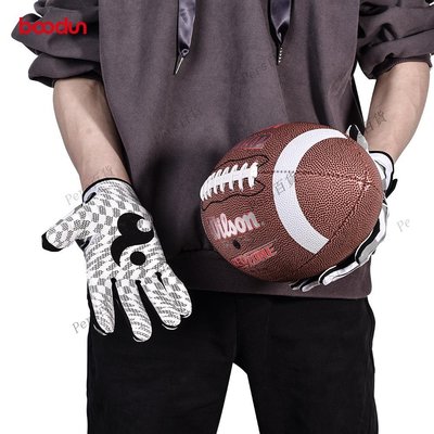 【熱賣精選】BOODUN棒球手套美式足球粘球手套飛盤透氣硅膠防滑美式橄欖球手套