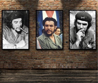 現代裝飾畫名人領袖畫像古巴革命領導人切格瓦拉早教海報(不含框)