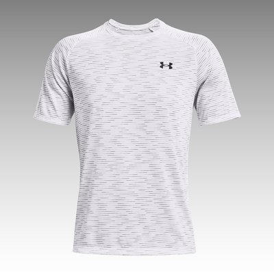 棒球世界全新 UNDER ARMOUR 男短袖UA運動T恤1366140-100特價白色排汗材質CP值超高