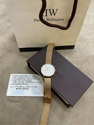 DW classic petite 32mm 金色手錶
