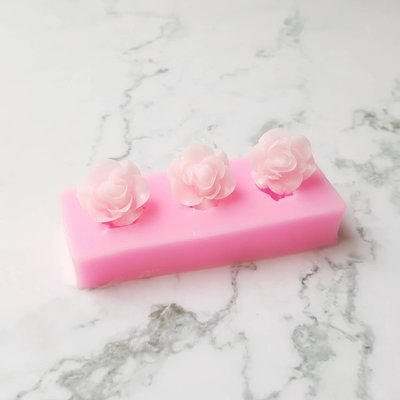 花朵蛋糕矽膠模具（#33）薔薇模具 薔薇花朵矽膠模具 ?台灣出貨【小陶器手作素材】