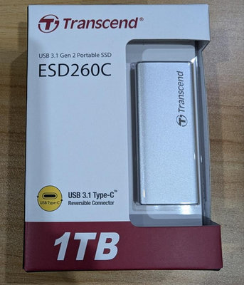 [全新未拆封]創見 Transcend ESD260C 1TB 外接式SSD固態硬碟 行動硬碟