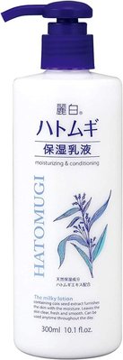 日本 熊野油脂 麗白薏仁高保濕乳液 含薏仁精華萃取物，保濕潤膚成分製成