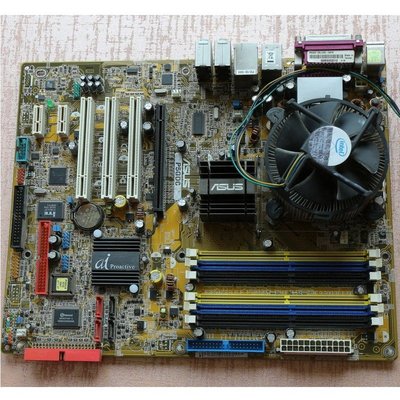 華碩 P5GDC Deluxe 主機板 + Pentium 4 3.0G 處理器 、整組附風扇與擋板《自取價 1250》