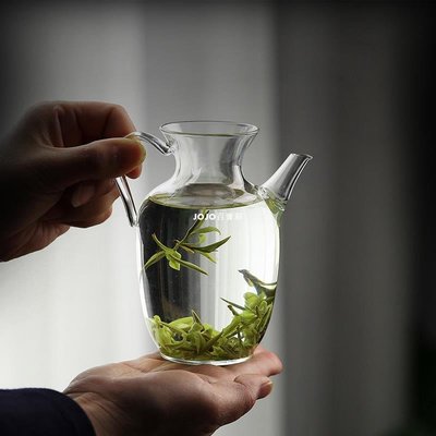 【熱賣精選】小茶壺透明迷你玻璃綠茶泡茶器帶過濾沖茶水壺日式加厚沏茶壺單壺