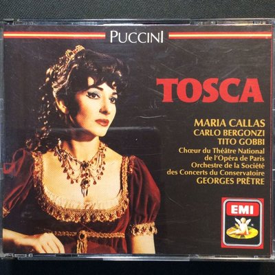 企鵝三星/Puccini普契尼-Tosca拖斯卡 Callas卡拉絲/女高音 Gobbi戈比/男中音 西德版厚殼2CD