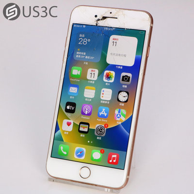 【US3C-高雄店】【一元起標】台灣公司貨 Apple iPhone 8 Plus 128G 金色 5.5吋 A11處理器 支援Touch ID 空機 蘋果手機