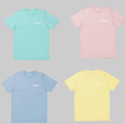 【HOMIEZ】歐版CARHARTT College Script Pastels T-Shirt【I023299】短T