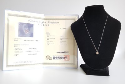 天然鑽石  0.9 克拉，天然鑽石項鍊  PT900 + PT850  ， 附鑑定證書  保證真鑽   超級特價便宜賣