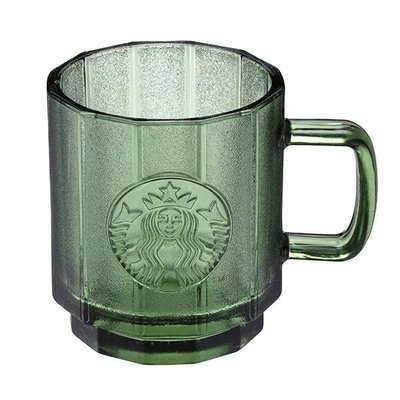 星巴克 橄欖綠女神直紋玻璃杯 Starbucks 2022/7/20上市