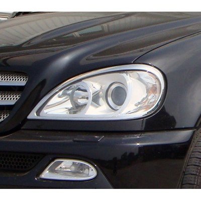 【JR佳睿精品】Benz ML W163 ML320 ML350 ML400 98-05 鍍鉻大燈框 前燈 飾框 精品