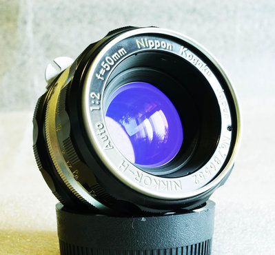 【悠悠山河】近新 藍玉 日本光學 Nikon Nippon Kogaku 50mm F2 白嘴金屬鏡 鏡片通透無刮無霉無霧無塵