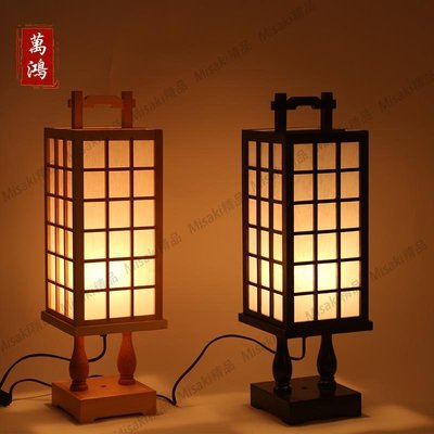 熱賣 【原創手工】中式格子木燈 和室燈 茶樓裝飾燈傳統木藝燈LT4-24-
