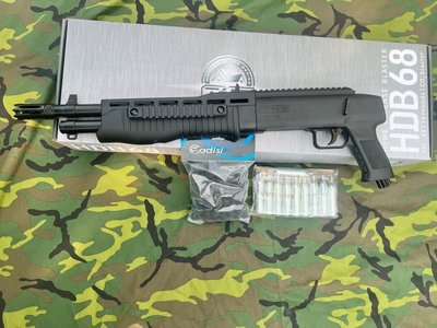 【戰地補給】 UMAREX HDB68鎮暴槍(附贈100顆德國進口橡膠彈+10支德文版CO2小鋼瓶)宅配免運費