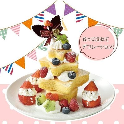＊ 阿布捲捲鄉村雜貨 ＊日本帶回 SHIMOMURA 星星 聖誕樹 圓形 厚鬆餅 蛋糕 餅乾 耐熱矽膠模組