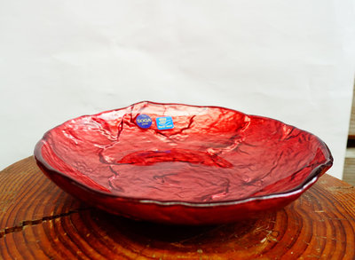 【收藏品 / 日本製 】SOGA Japan 厚實玻璃/水果盤/點心盤/玻璃盤/沙拉盤 -- 玻6