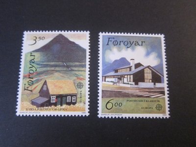 【雲品8】法羅群島Faroe Islands 1990 Sc 205-6 set MNH 庫號#B540 94954
