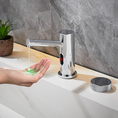 圣雪酒店衛生間智能自動感應皂液器泡沫臺盆水龍頭式給皂洗手液機