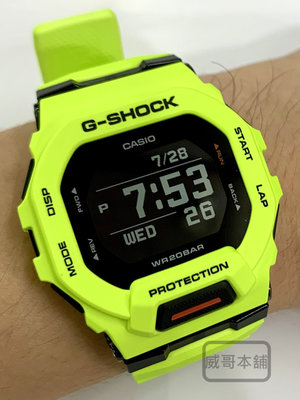 【威哥本舖】Casio台灣原廠公司貨 G-Shock G-SQUAD系列 GBD-200-9 藍芽連線運動錶