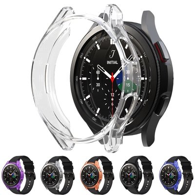 適用於 Samsung galaxy watch 4 Classic 46mm 保護套矽膠防震保護套柔軟的 TPU 保護
