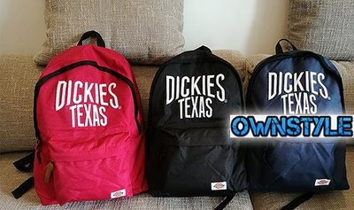 【OwnStyle】Dickies Texas 美式風格後背包- 跑步 肩背 側背 禮物 跨年 運動 出國 黑色(現貨)