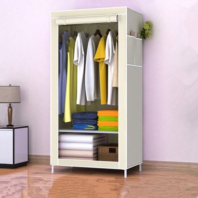簡易衣柜組合衣櫥單人時尚衣櫥鋼管加固簡約組裝收納整理掛衣柜