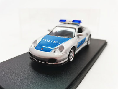 汽車模型 1/43 Porsche 911 TURBO 保時捷警車合金汽車模型