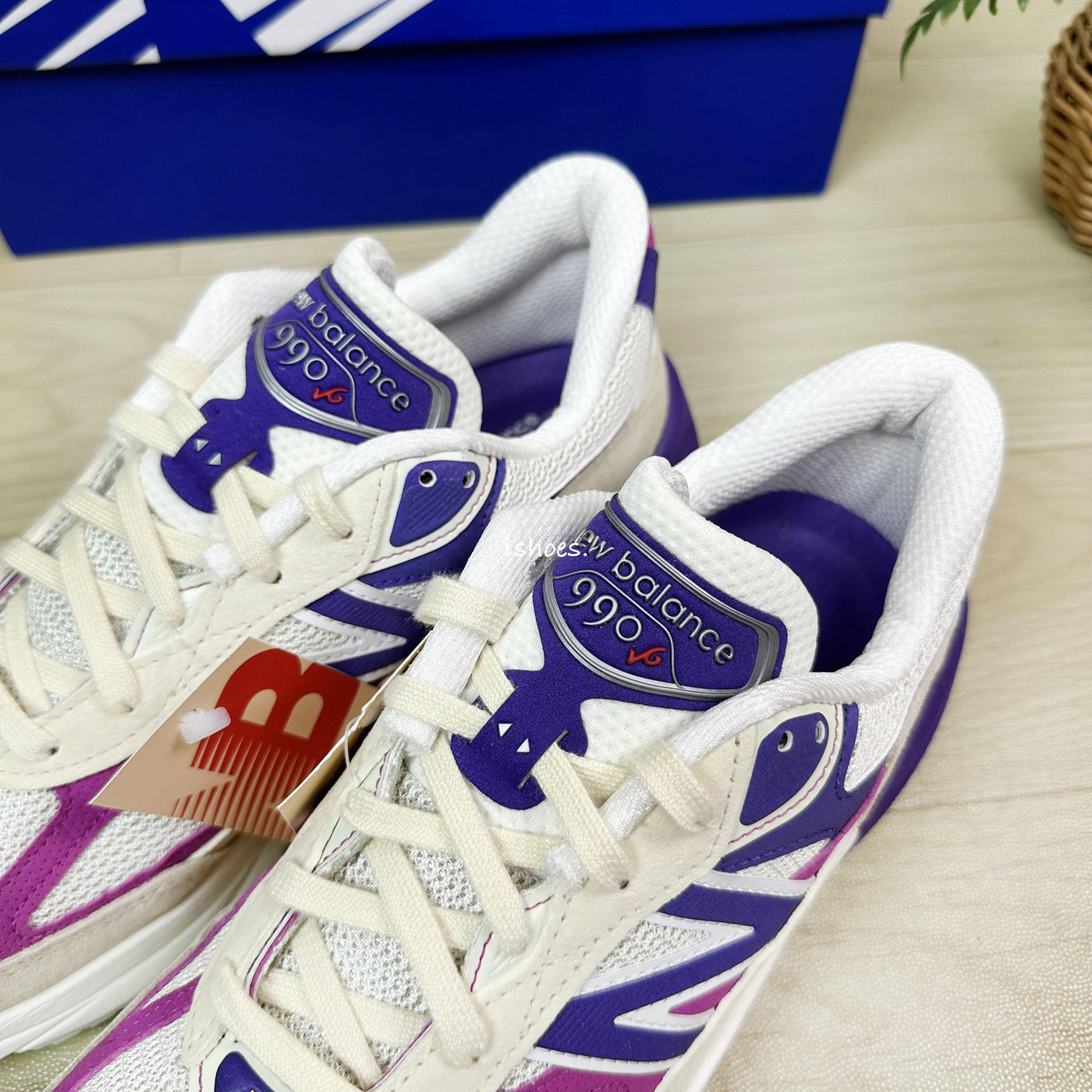 現貨iShoes正品New Balance 990 男鞋v6 美製米白紫大谷翔平復古鞋