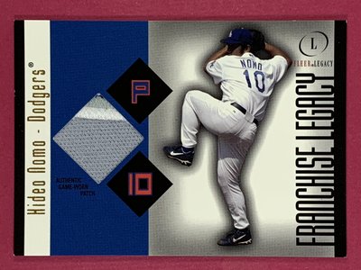 2004 Fleer Legacy Franchise Hideo Nomo Jersey Patch 04/50