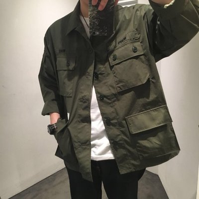 18SS Wtaps Jungle LS Shirt Copo Weather 四袋軍襯衫軍綠軍裝現貨風衣