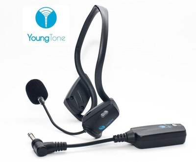 (TOP 3C)全新YoungTone 養聲堂二代 YS-200智慧音頻接收主機+YS-150頭戴數位無線麥克風組