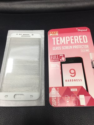 Dapad Samsung Galaxy S6 Edge 3D曲面 滿版玻璃保護貼 (烤漆白)