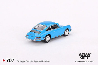 MINIGT 164911 Porsche 901 1963藍色仿真合金汽車模型707