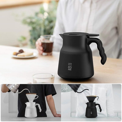日本進口 Hario V60咖啡壺 不鏽鋼保溫壺 保溫瓶 真空斷熱