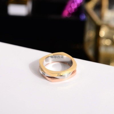 下殺-韓版個性戒指女款三色彩金玫瑰金可轉動食指環鈦鋼戒子配飾品滿299出貨