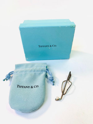 【二手】日本中古 Tiffany925純銀珍珠高爾夫球桿 領帶夾 便 回流 瓷器 茶具【佟掌櫃】-3597