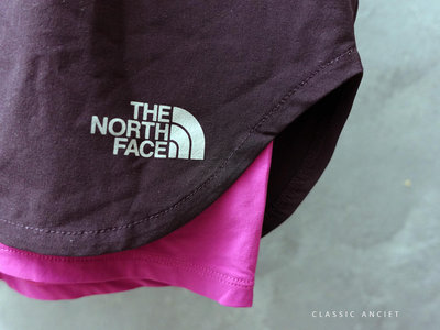 CA 美國戶外品牌 THE NORTH FACE 女款 深紫 休閒運動短褲 US M號 一元起標無底價M882