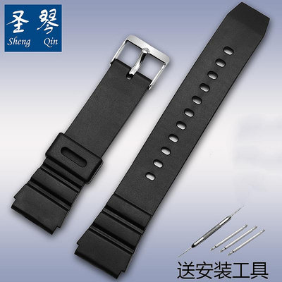 錶帶 替換帶代用卡西歐AE-2000W 小黑電子表防水硅膠手表帶男女16 18 20 22MM
