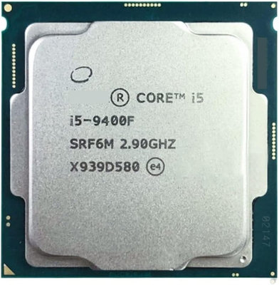 售 Intel(九代) 1151 i5 9400F @過保良品無內顯功能@ 含原廠鋁底風扇