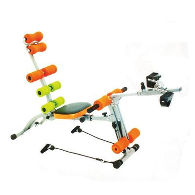 10合一全方位塑體健身機健美機 HY-29968(送手指按摩器*2)腳踏健身車 健美擴胸 拉力繩